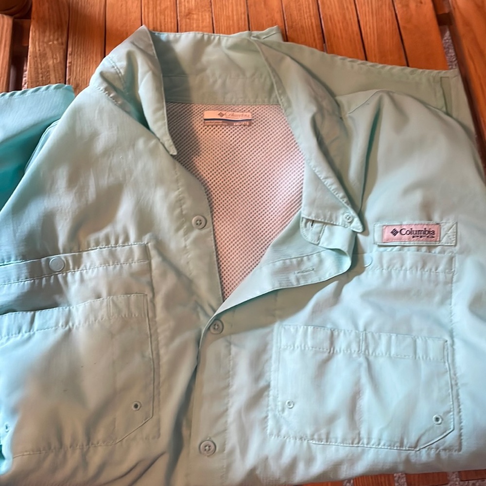 Columbia PFG short sleeve 2XL fishing shirt